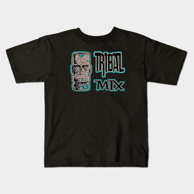 Tribal Mix Graphic Kids T-Shirt by LupiJr